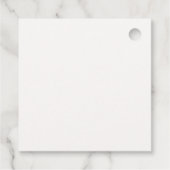 Minimalistisch Winter Kerstkrans Baby shower Bedankjes Labels (Achterkant)