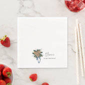 Minimalistisch Winter Kerstkrans Baby shower Servet (Insitu)