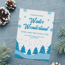 Minimalistisch Winter Wonderland Feest
