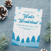 Minimalistisch Winter Wonderland Feest Kaart