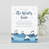 Minimalistisch Winterfeest Kaart (Staand voorkant)