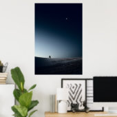 Minimalistisch winterlandschap Oude Linslade (8741 Poster (Thuiskantoor)