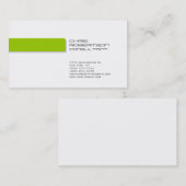 Minimalistisch wit aantrekkelijk Visitekaartje (Voorkant / Achterkant)