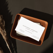 Minimalistisch Wit Advocaat Professioneel Visiteka Visitekaartje