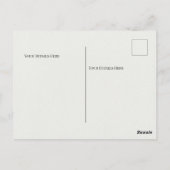 Minimalistisch wit Afstuderen Briefkaart (Achterkant)