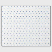 Minimalistisch wit blauw Magen David patroon moder Cadeaupapier (Vlak)