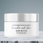 Minimalistisch wit cosmetica potje label adreslabel wikkel