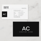 minimalistisch, wit, eenvoudig, professioneel, boh visitekaartje (Voorkant / Achterkant)