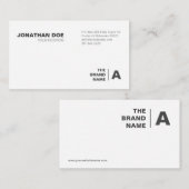 minimalistisch, wit, eenvoudig, professioneel, boh visitekaartje (Voorkant / Achterkant)