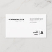 minimalistisch, wit, eenvoudig, professioneel, boh visitekaartje (Voorkant)