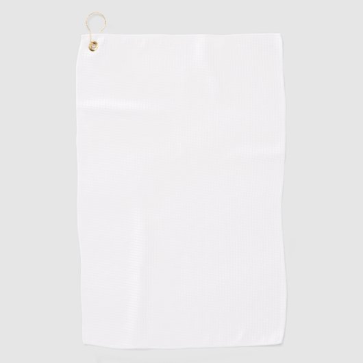 Minimalistisch wit effen eenvoudig modern elegant golfhanddoek (Voorkant)