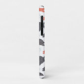 Minimalistisch wit en grijs zeeschildpadpatroon Case-Mate iPhone case (Achterkant/links)