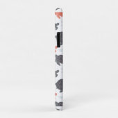 Minimalistisch wit en grijs zeeschildpadpatroon Case-Mate iPhone case (Achterkant/rechts)
