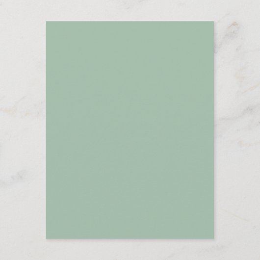 Minimalistisch wit en groen Roos bruiloft details Informatiekaartje (Achterkant)