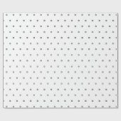 Minimalistisch wit en zwart Star of David patroon Cadeaupapier (Vlak)