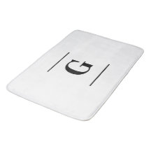 Minimalistisch wit enkelvoudig monogram