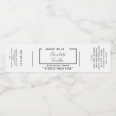 Minimalistisch wit etiket (Enkel label)