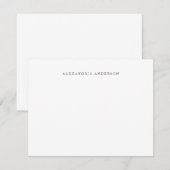 Minimalistisch wit jurylid notitiekaartje (Voorkant / Achterkant)
