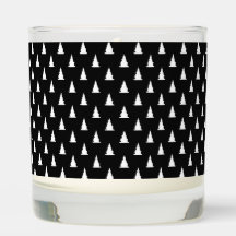 Minimalistisch wit kerstboom silhouet patroon