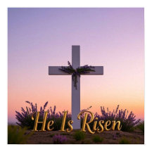 Minimalistisch wit kruis versierd met lavendel