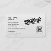 Minimalistisch wit linnen Visitekaartje (Voorkant)