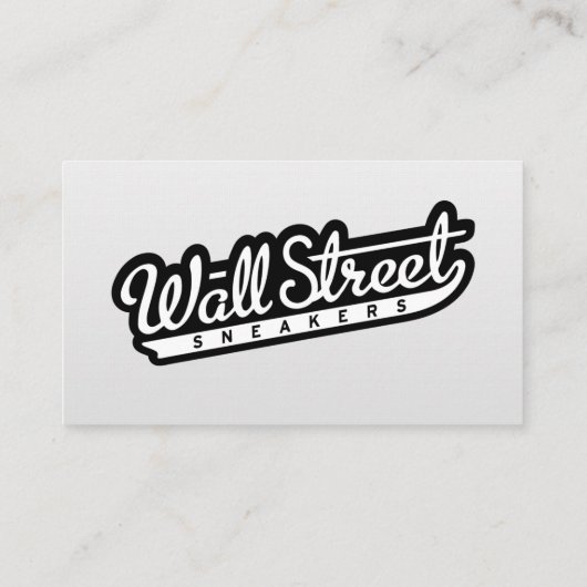 Minimalistisch wit linnen Visitekaartje (Achterkant)