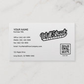 Minimalistisch wit linnen Visitekaartje (Voorkant)