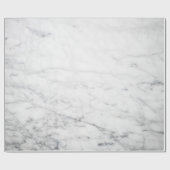Minimalistisch wit marmer cadeaupapier (Vlak)