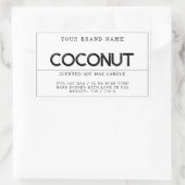 Minimalistisch wit modern elegant kaarsproduct rechthoekige sticker (Tas)