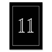 Minimalistisch Wit op Zwart Verticaal | Kaart (Achterkant)