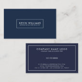 Minimalistisch wit rand lijst visitekaartje (Voorkant / Achterkant)