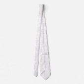 Minimalistisch wit Snowflake-patroon Stropdas (Achterkant)