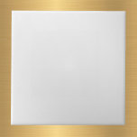 Minimalistisch wit tegeltje<br><div class="desc">Gewone witte Tegel. Wit komt overeen met gouden & witte tegels.</div>