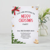 Minimalistisch wit thema Kerstmis met sterren Kaart (Staand voorkant)