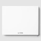 minimalistisch wit | Vakantiehuis Guest Comments Gastenboek (Achterkant)