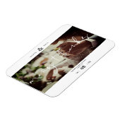 Minimalistisch wit Veel Bedankt Fotokoppel bruilof Magneet (Linkerzijde)