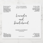 Minimalistisch wit waterdicht cosmetica flesetiket sparkling wijnetiket (Enkel label)