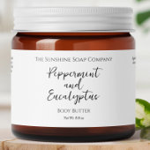 Minimalistisch wit waterdicht cosmetica potje labe waterfles etiket