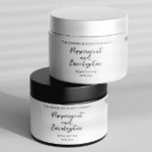 Minimalistisch wit waterdicht cosmetica potje labe waterfles etiket