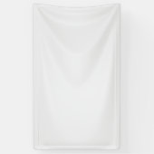Minimalistisch wit welkomstbord sjabloon spandoek (Verticaal)