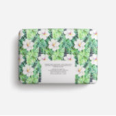 Minimalistisch wit zeep verpakkingslabel etiket