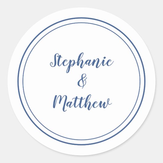 Minimalistisch-witbruinbruidbruinbruidbruinbruidbr Ronde Sticker (Voorkant)