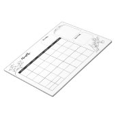 Minimalistisch Witchy Calendar Notitieblok (Schuin)