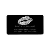 minimalistisch | Witte lippen stylist vet zwart wi Etiket (Voorkant)