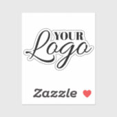 Minimalistisch Witte Logo Sticker (Vel)