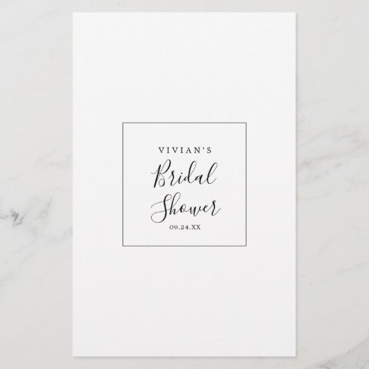 Minimalistisch Word-zoekspel Flyer (Achterkant)