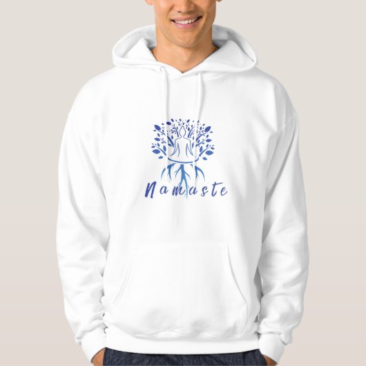 Minimalistisch Yoga & Meditatie ontwerp Hoodie (Voorkant)