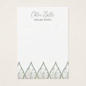 Minimalistisch zacht gebladerte kaars artwork visitekaartje (Voorkant)