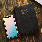 Minimalistisch Zacht Gradiënt Modern Monogram Case-Mate iPhone Case