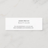 Minimalistisch zacht roos goud blozend marmer mini visitekaartje (Achterkant)